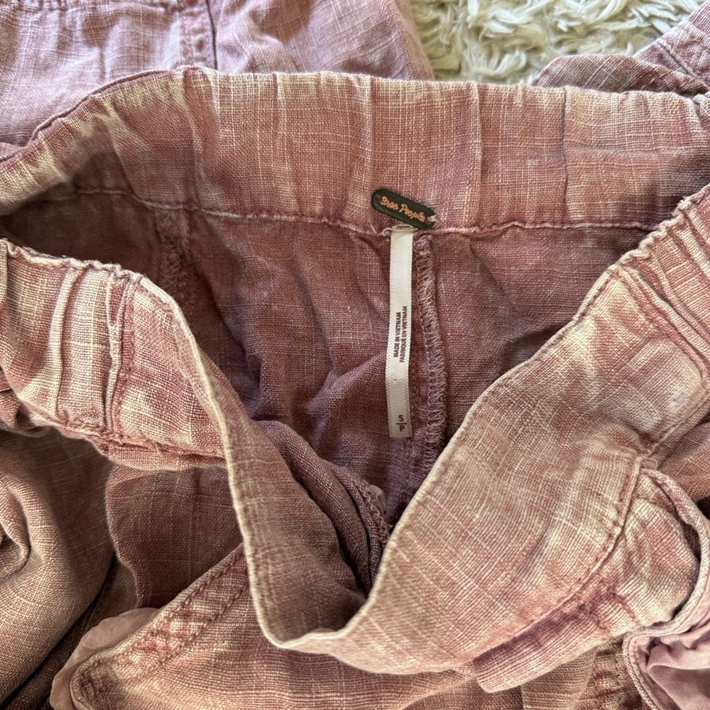 Free People Pink Barrel Leg Pants HIGH ROAD S - Picture 4 of 4